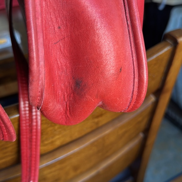 Vintage Red COACH Leather Shoulder Bag | Made in NYC - Picture 16 of 16